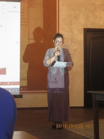 Вступительное слово произносит Президент Культурного фонда "Апсны-Русь" Татьяна Леонова